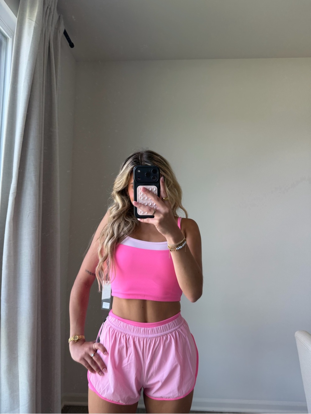 These three double layered hot pink set - Picture 2 of 16